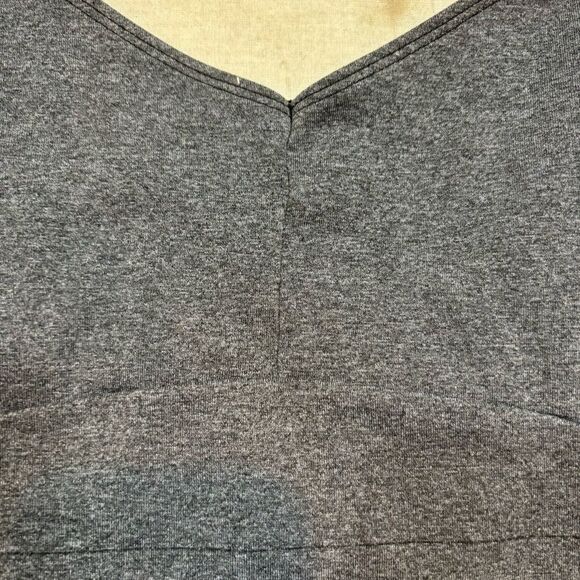 Ladies Danskin Grey V‎ Back Pull On Body Suit Size Large - Picture 8 of 11